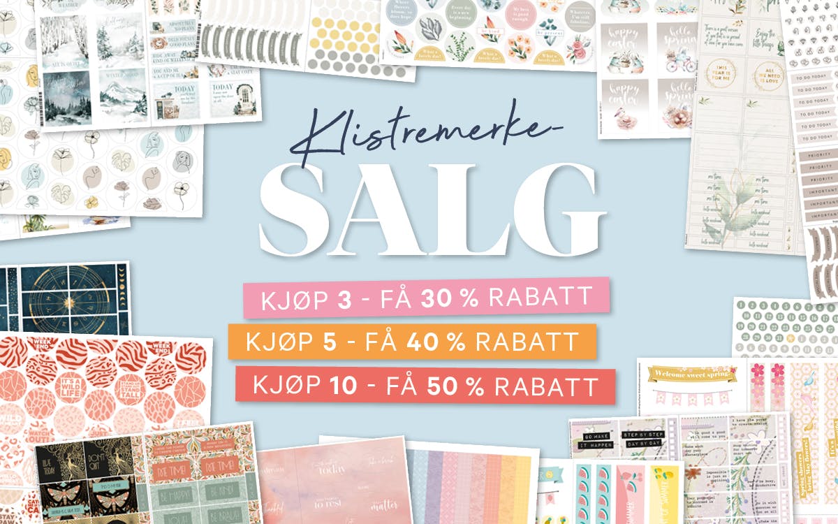 Klistremerker & stickers for planlegging | Personlig Almanakk