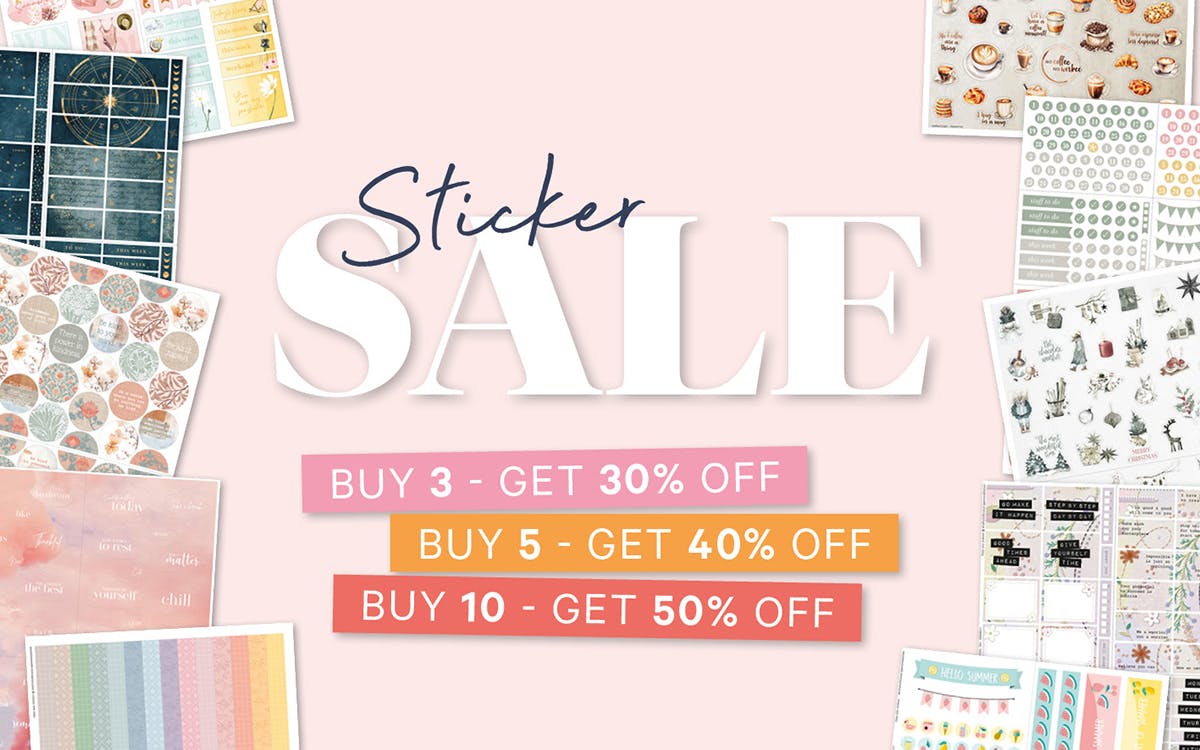 Up to 50% Off Stickers  Only at Personal Planner!