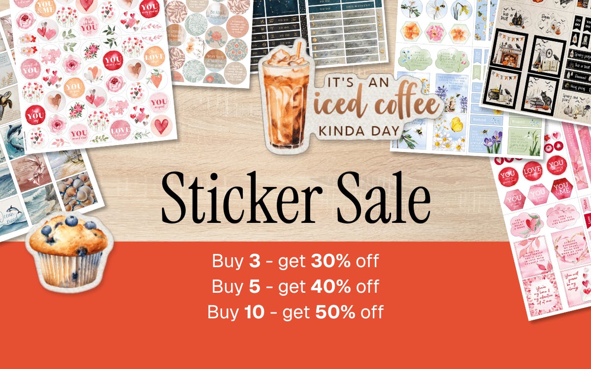 Upp till 50 % rabatt p� klisterm�rken - Endast hos Personlig Almanacka!