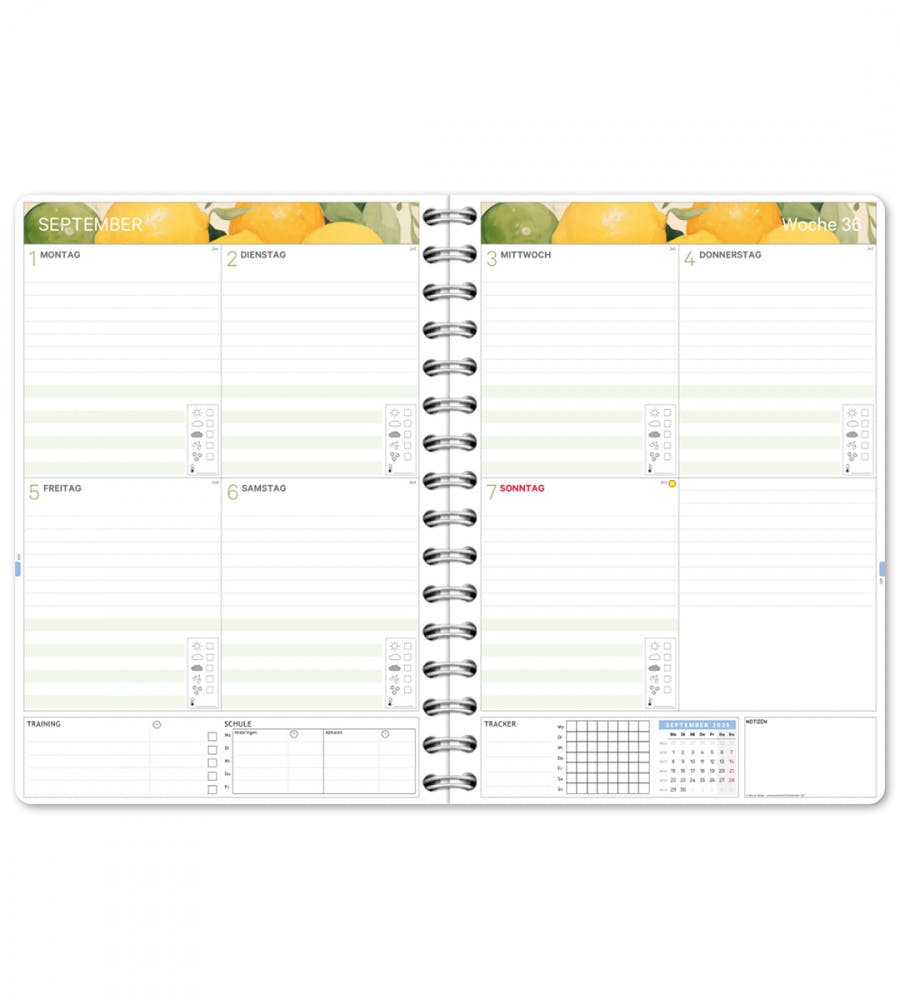 Kalender - Spiralbindung - Gre A5