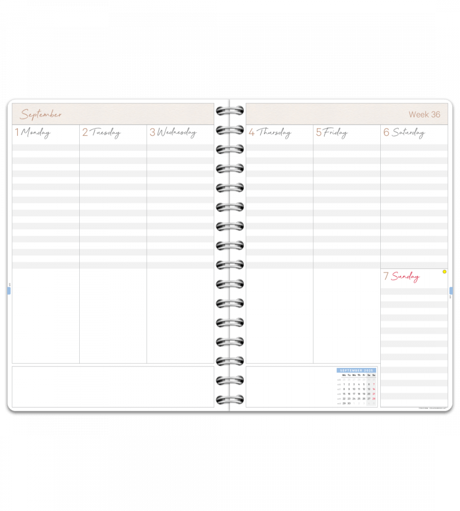 Planner - Spiral Binding - Size A5