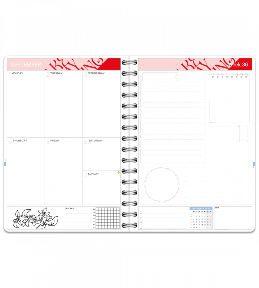 Planner - Spiral Binding - Size A5