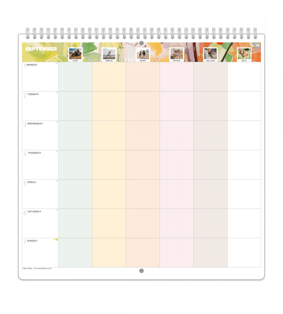 Family Planner - Weekly Overview