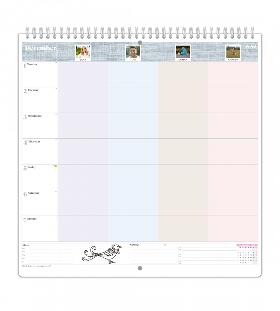 Family Planner - Weekly Overview