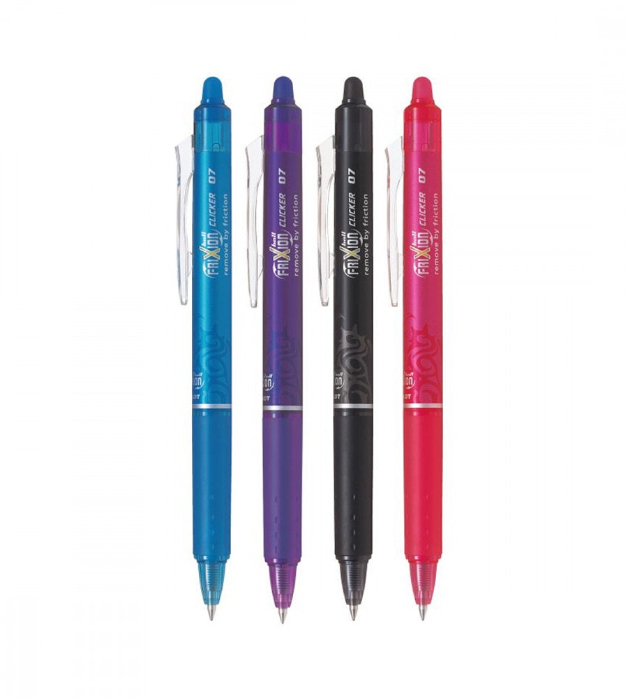 Product Image for Ballpoint Pen Pilot FriXion Clicker 0.7 - 4 Pack
