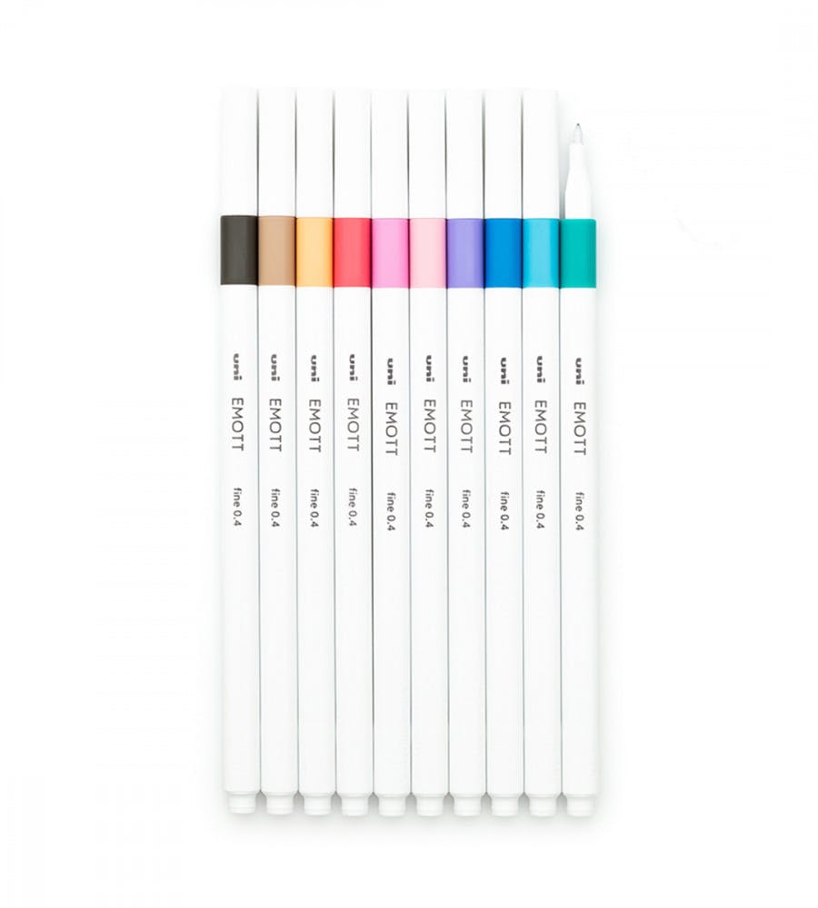 Fineliner Uni Emott Set no 2 Blooms & Berries 10 Pack