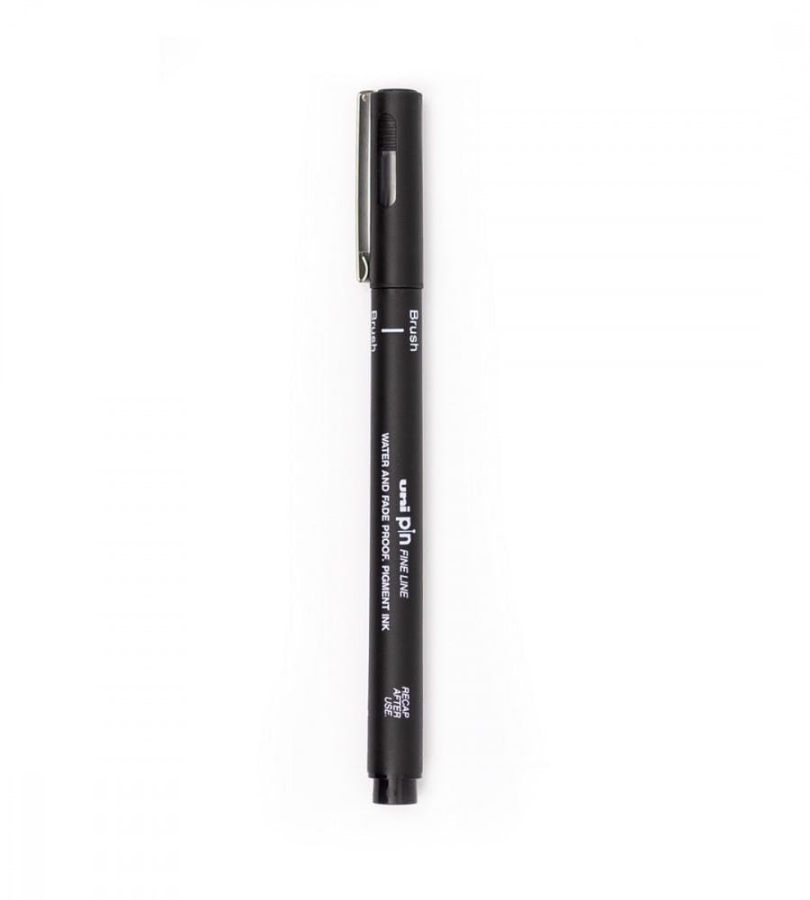 Brush Pen Uni Pin - Black