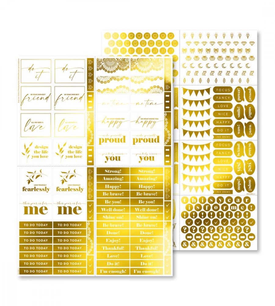Stickers Shine On 2 Pack - Gold