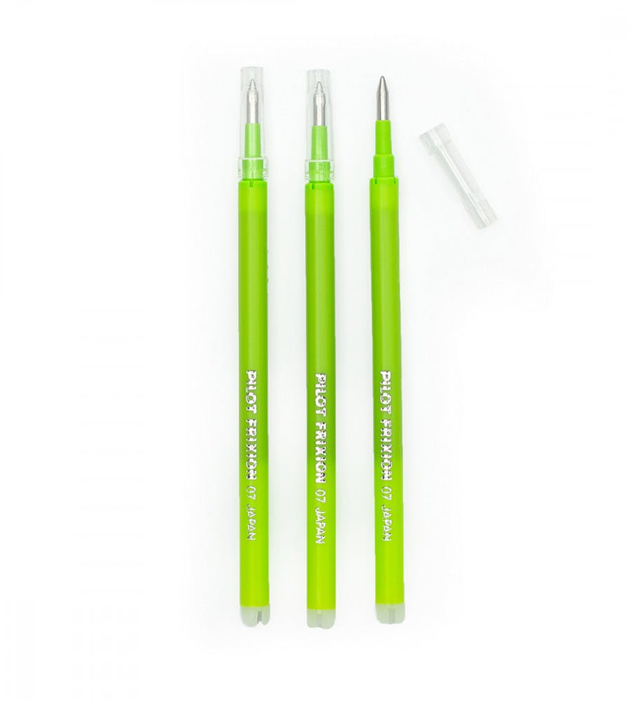 Refill Ballpoint Pen Pilot FriXion Clicker 0.7 - 3 Pack - Light Green