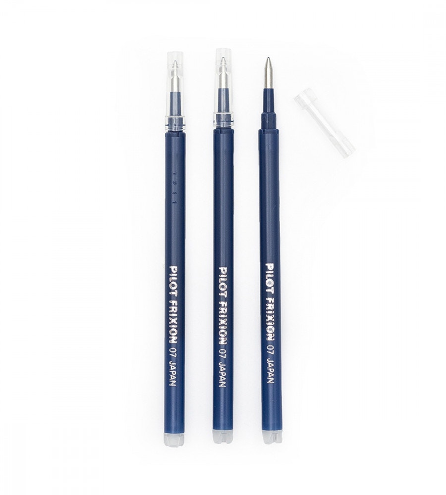 Product Image for Refill Ballpoint Pen Pilot FriXion Clicker 0.7 - 3 Pack - Blue/Black
