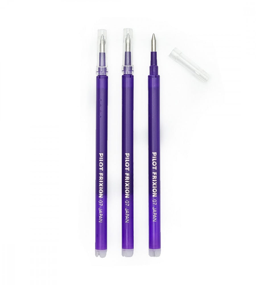 Refill Ballpoint Pen Pilot FriXion Clicker 0.7 - 3 Pack - Purple