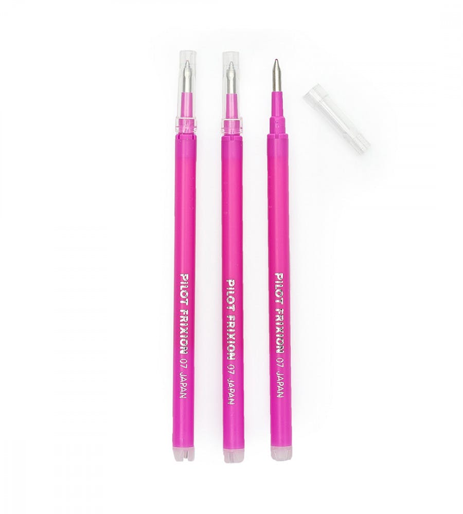 Refill Ballpoint Pen Pilot FriXion Clicker 0.7 - 3 Pack - Pink