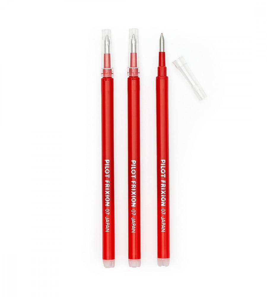 Refill Ballpoint Pen Pilot FriXion Clicker 0.7 - 3 Pack - Red
