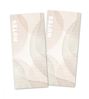 Notepad Sandy Shapes 2 Pack - Beige
