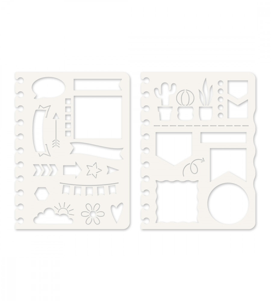 Product Image for Stencil Set Stay in Shape Bujo for Planner