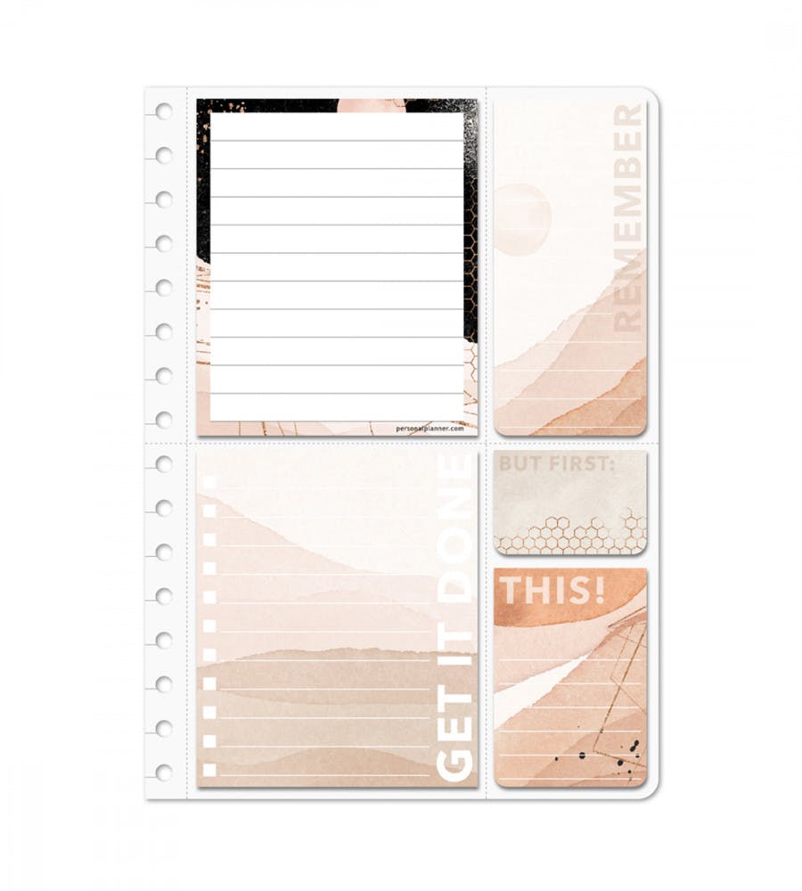 Sticky Notes Stuck on You for Planner - Size A5, A4 - Beige