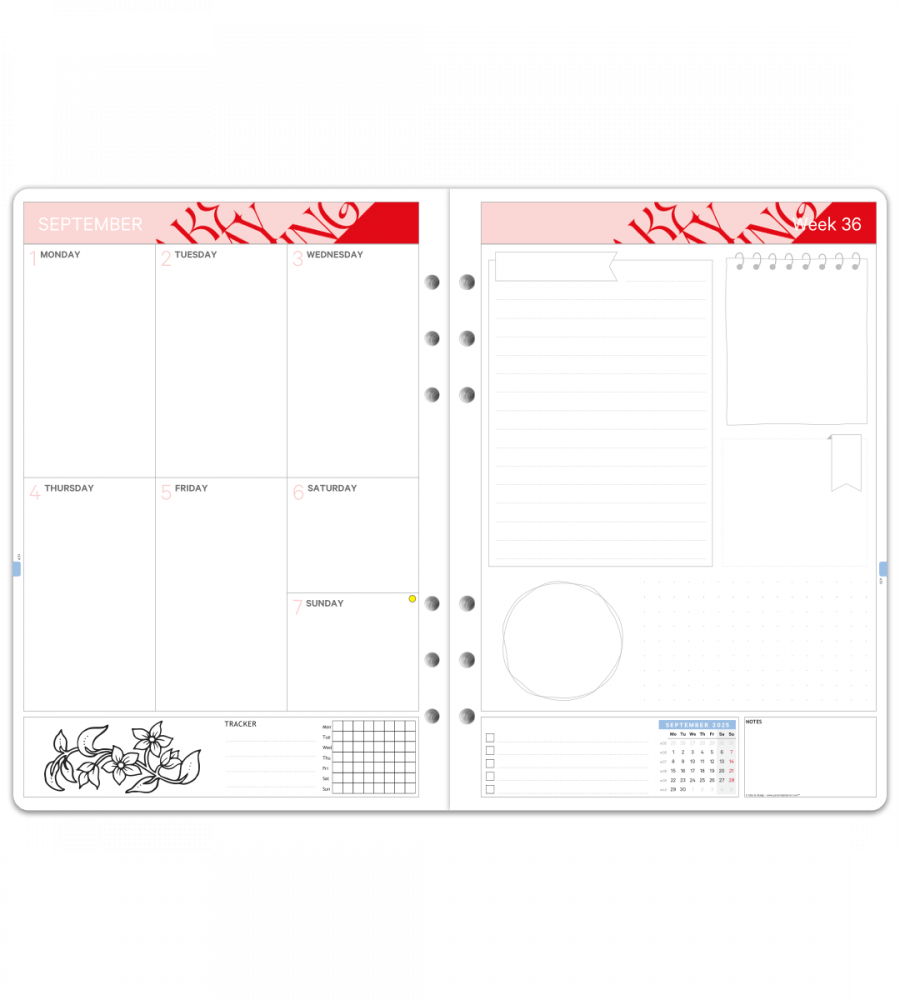 Organiser - Insert - Size A5