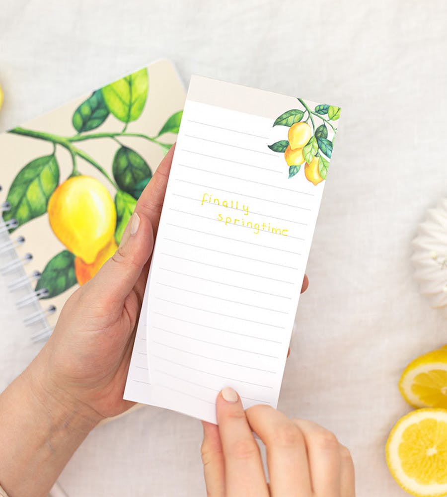 Notepad Lemonade Magnetic - White