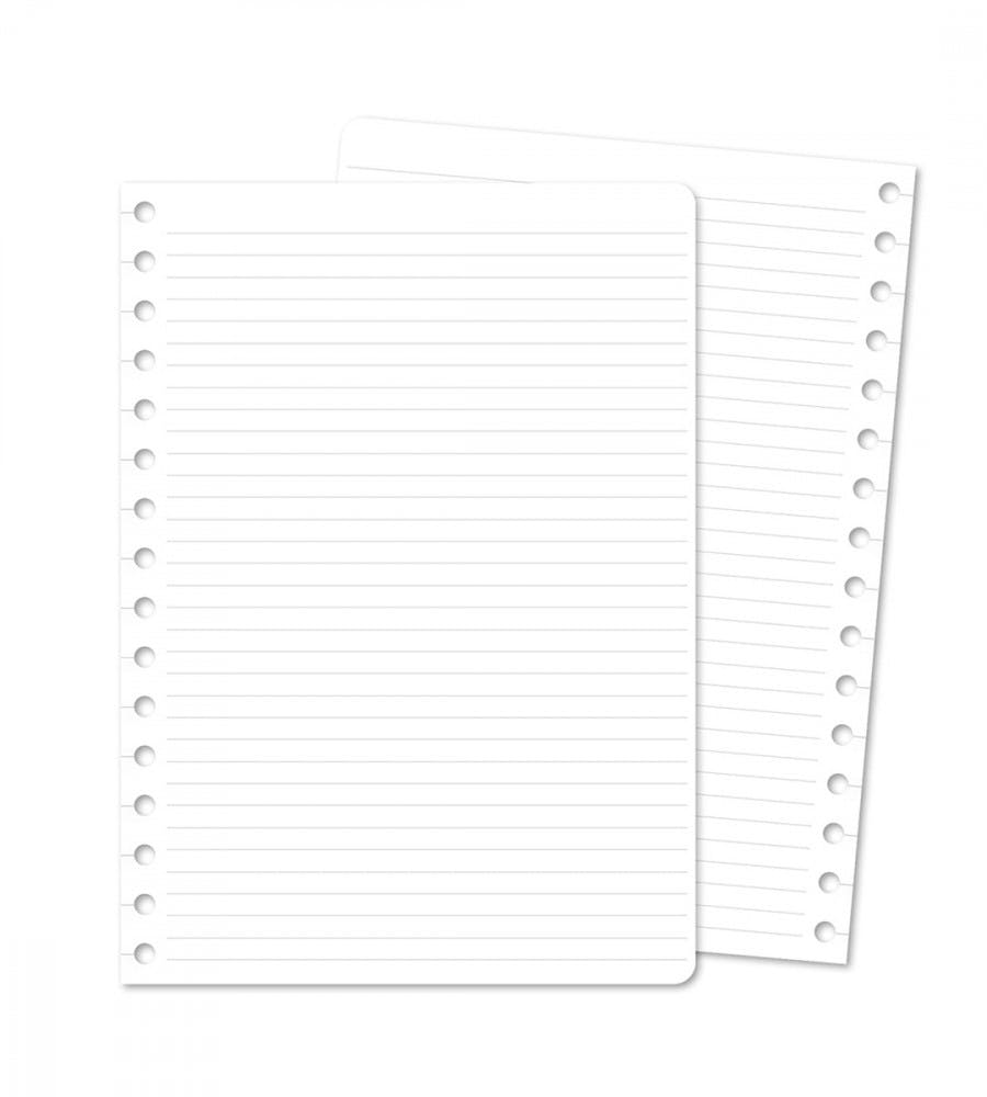 Snap-in Refill Pages Lined 12 Pack A5