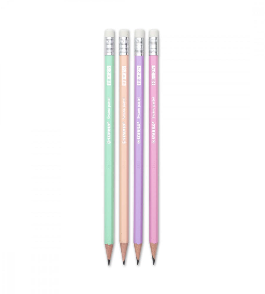 Graphite Pencils Stabilo Swano Pastel 4 Pack