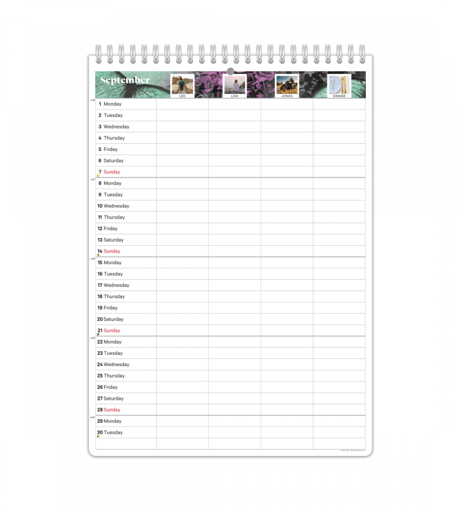 Family Planner - Monthly