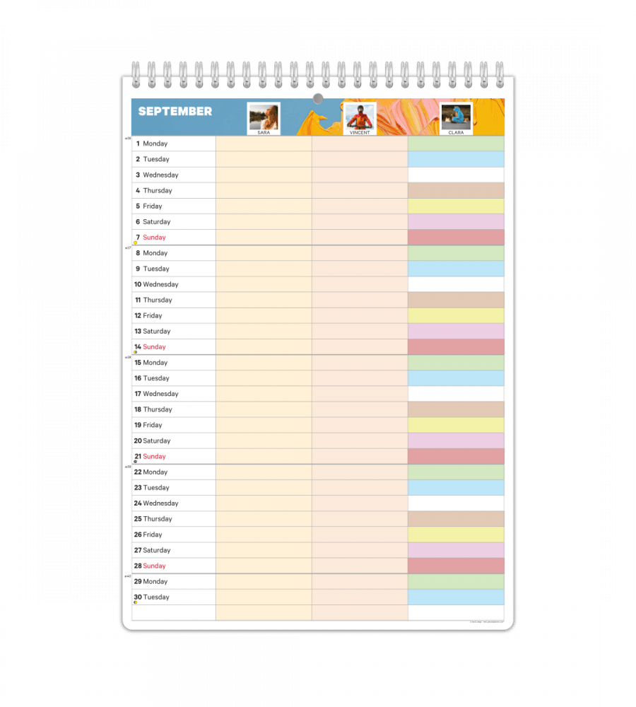 Family Planner - Monthly