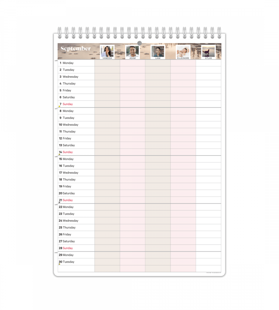 Family Planner - Monthly