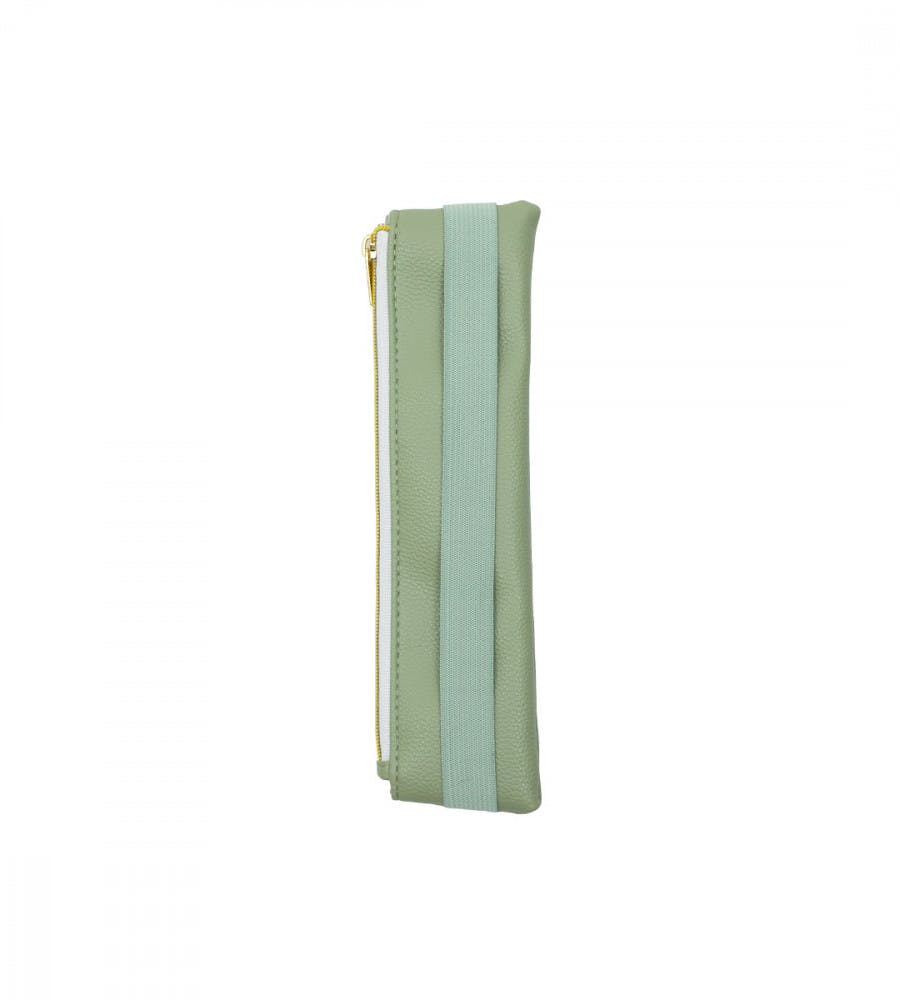 Small Pencil Case with Elastic - Green