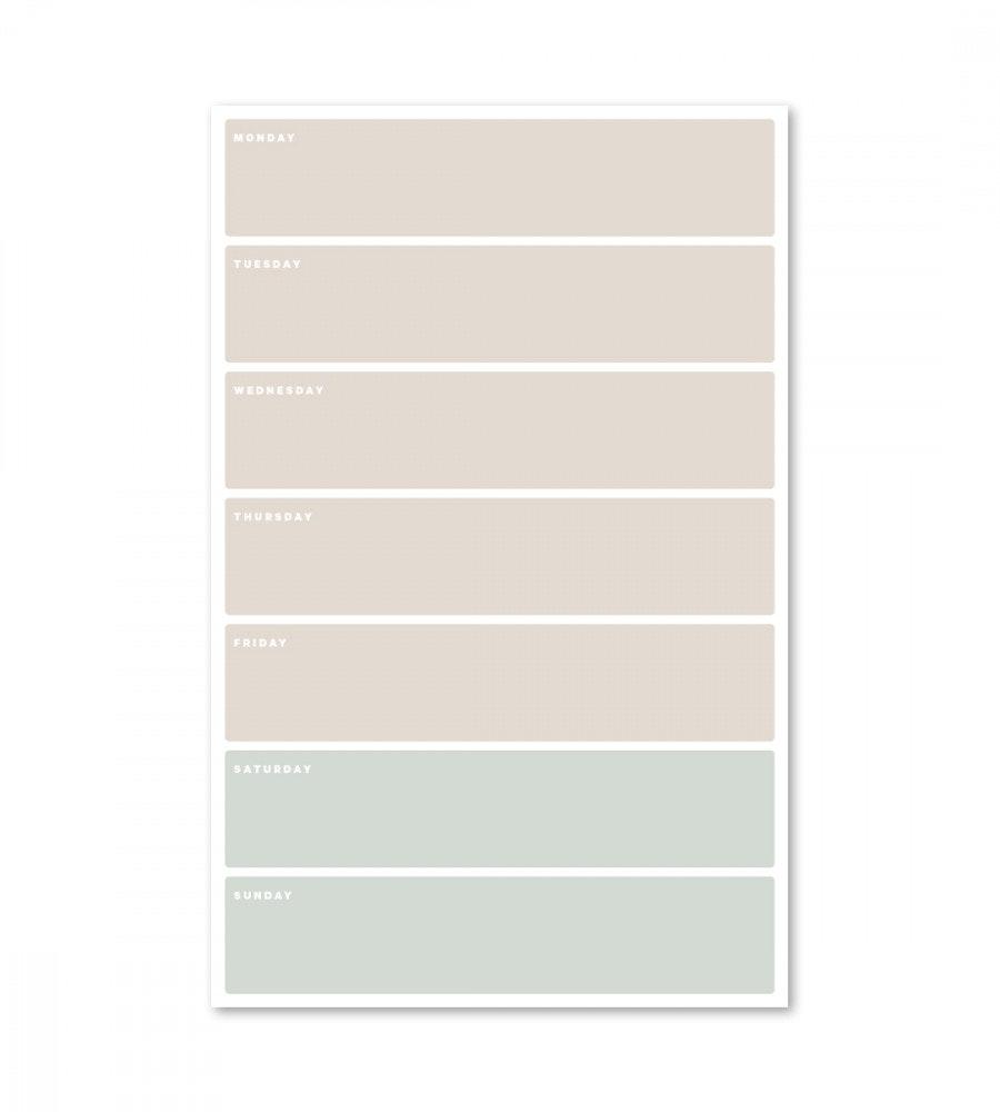 Product Image for Notatblokk Weekly A5 - beige