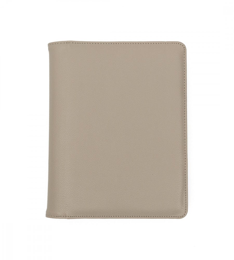 Planner Case Imitation Leather Classic A5 - Gray/Beige