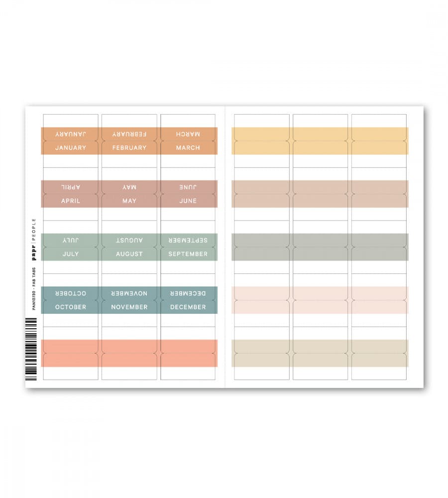 Indeksfaner Fab Tabs - Jordnre farger