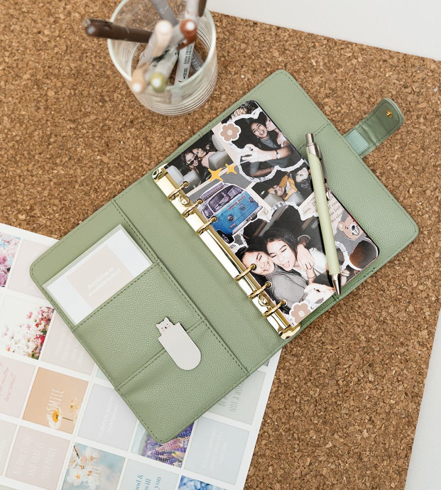 Ring Binder Organiser Personal - Green