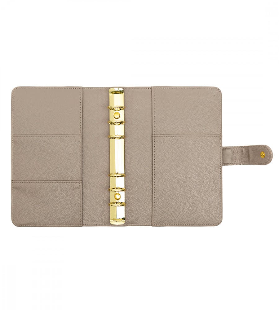 Ring Binder Organiser Personal - Grey/Beige