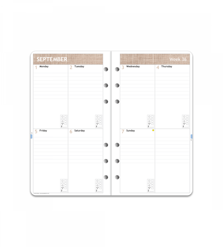 Organiser - Insert - Size Personal