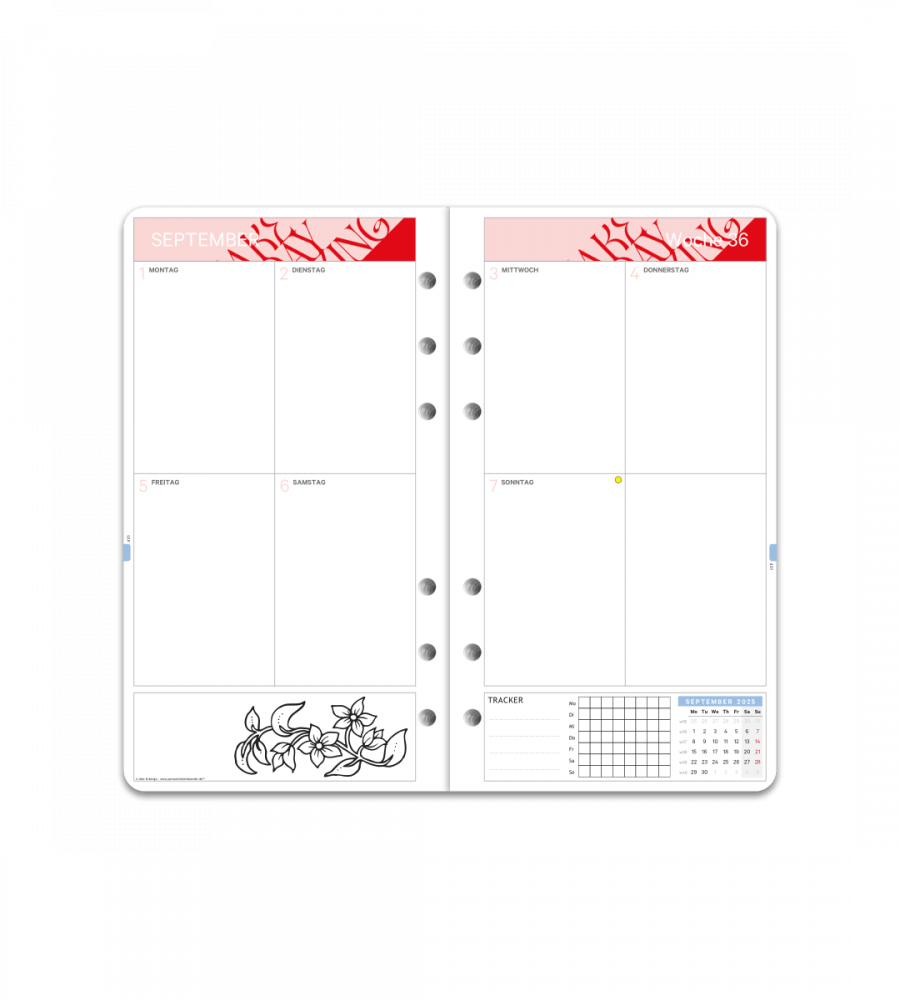 Systemkalender - Einlage - Gre Personal