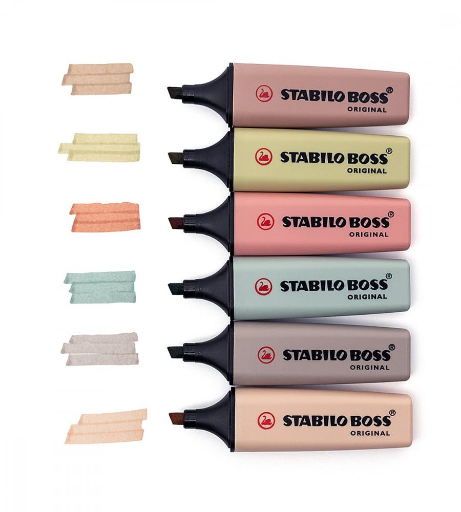 Highlighters Stabilo Boss Original Nature Colours 6 Pack