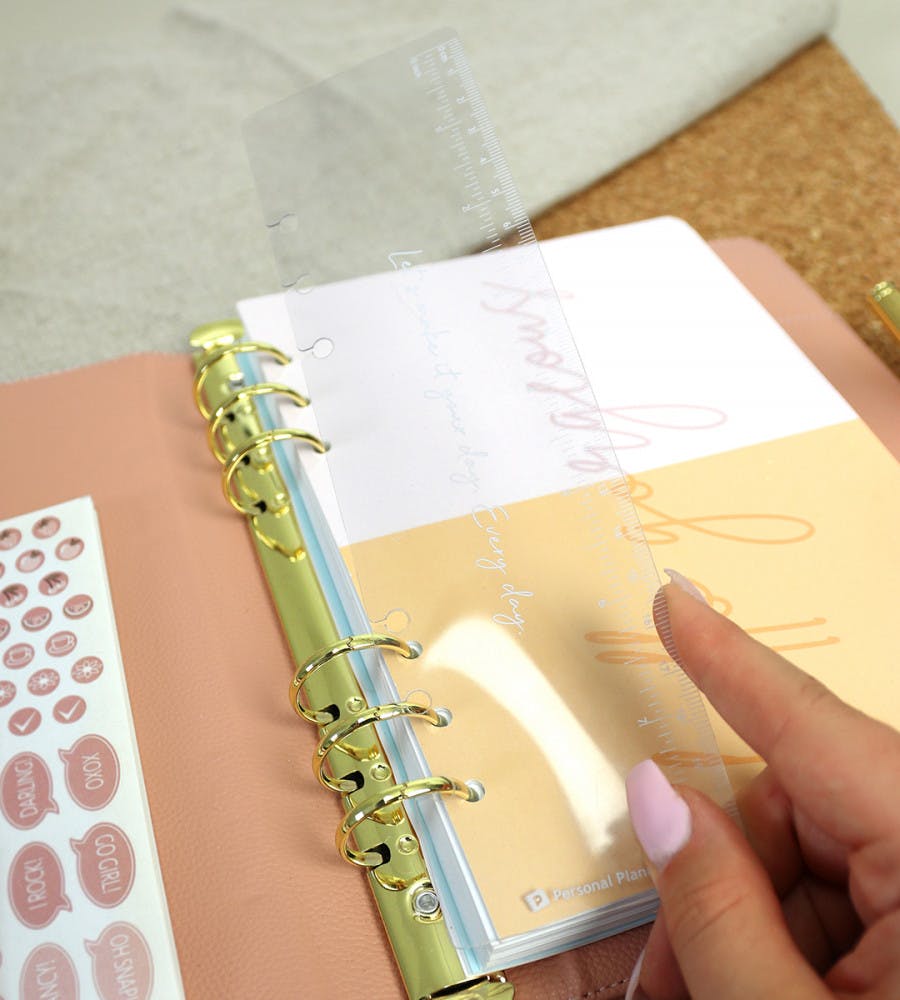 Ruler for Organiser - Size A5 - Transparent