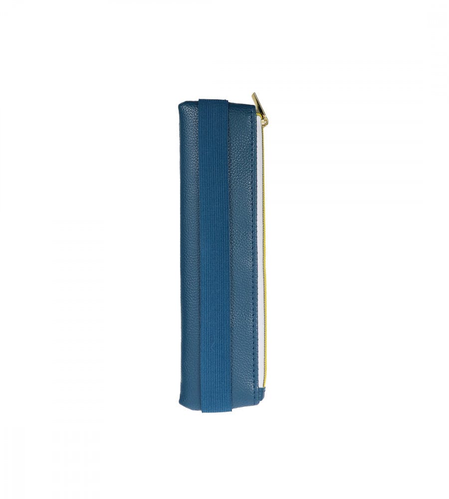Small Pencil Case with Elastic - Dark blue