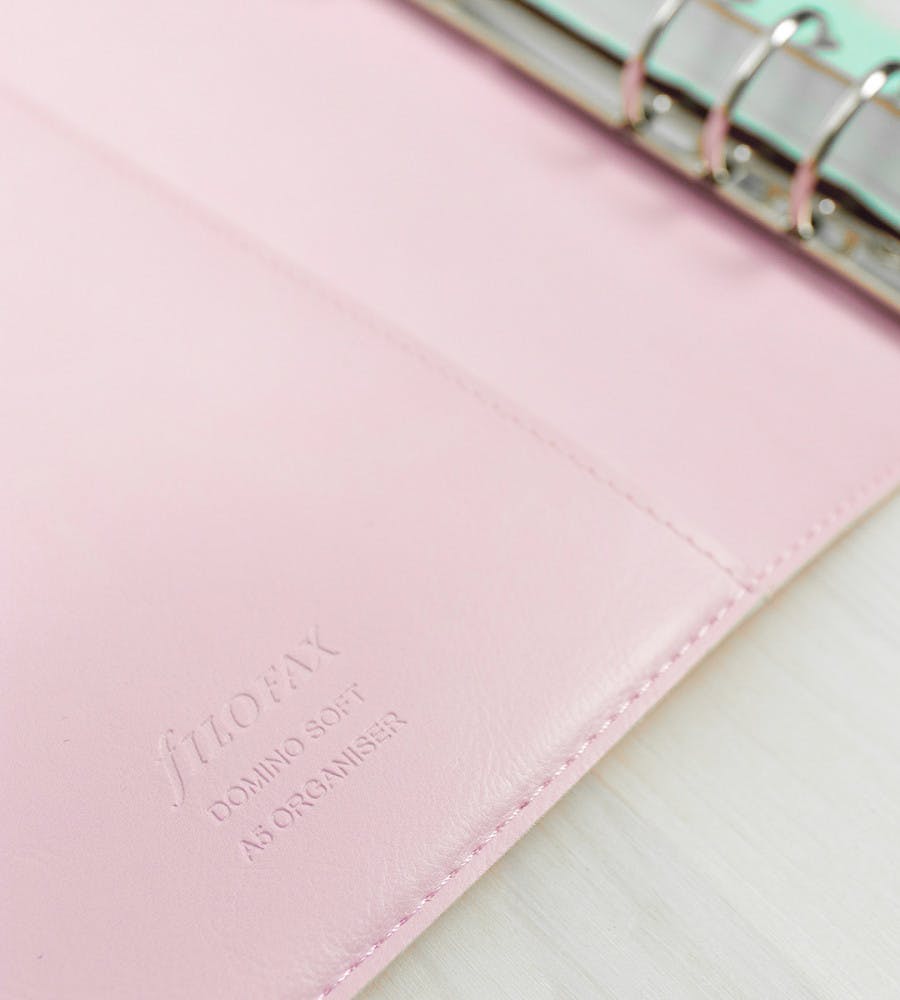 Ringbuch Filofax Domino Soft A5 Organiser - Pale Pink