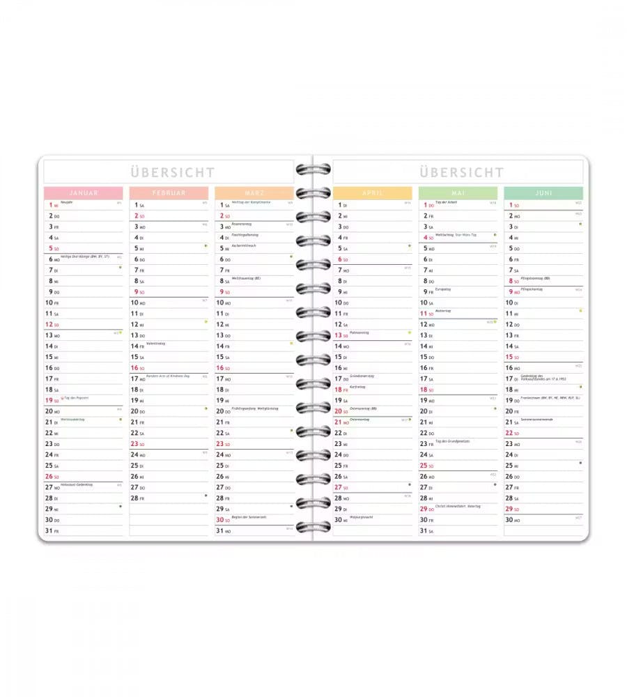 Pers�nliches Selfcare-Buch - Gr��e A5 - Spiral