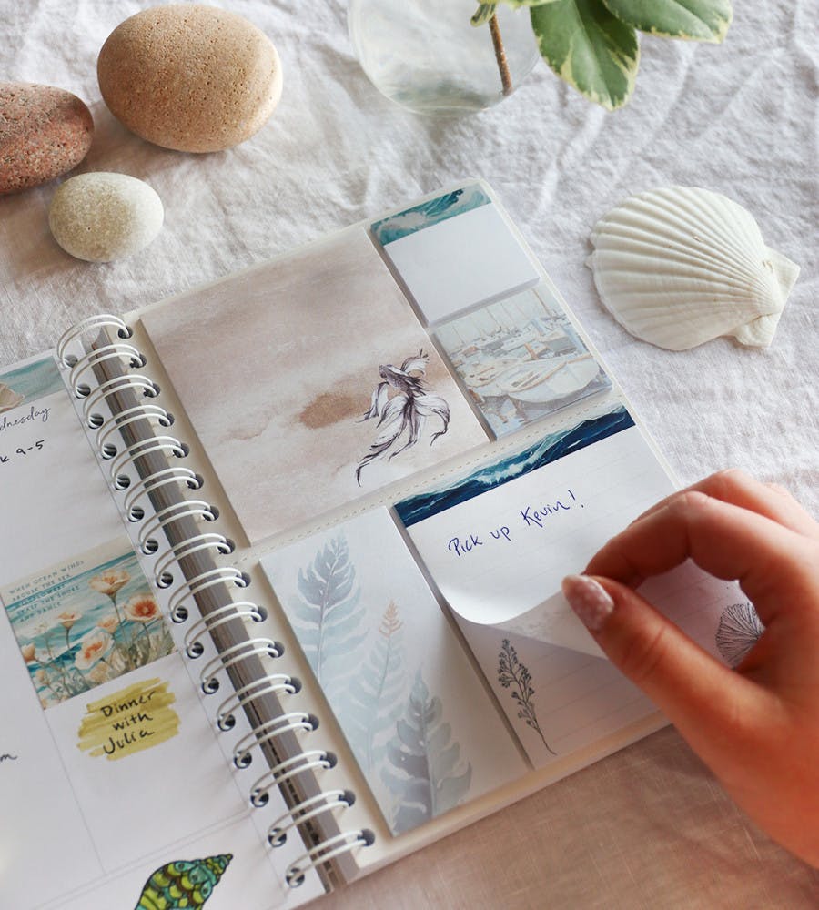 Sticky Notes Ocean Stories for Planner - Size A5, A4