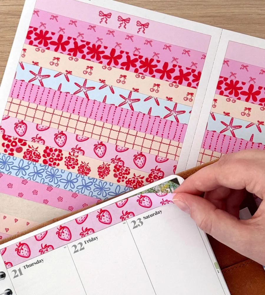 Stickers Strawberry Cheesecake (Headers)