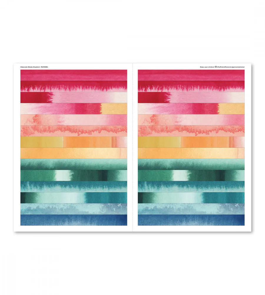 Stickers Watercolor Blocks (Headers)