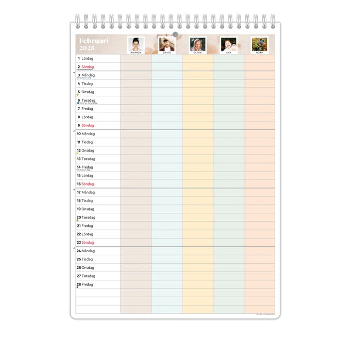 Family Planner - Monthly Overview