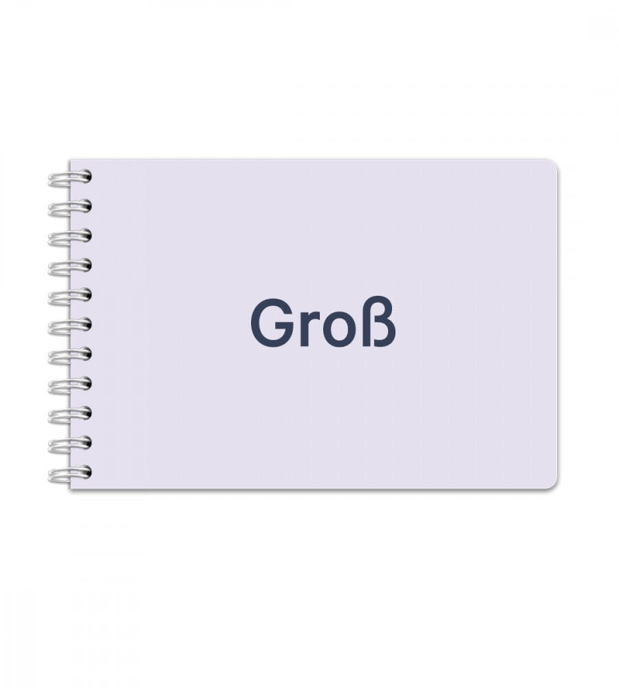 Notizbuch - Spiralbindung - Gre Gr
