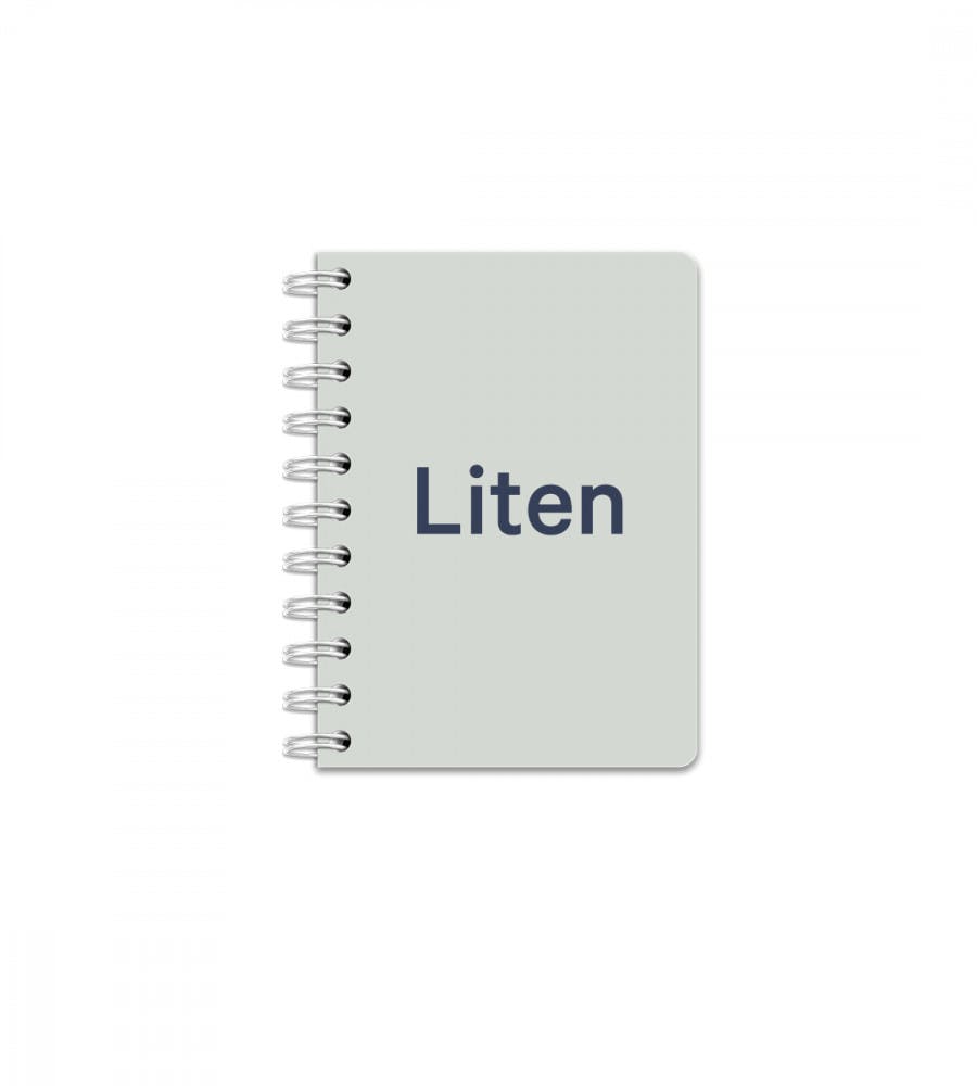 Notatbok med spiral i strrelse Liten