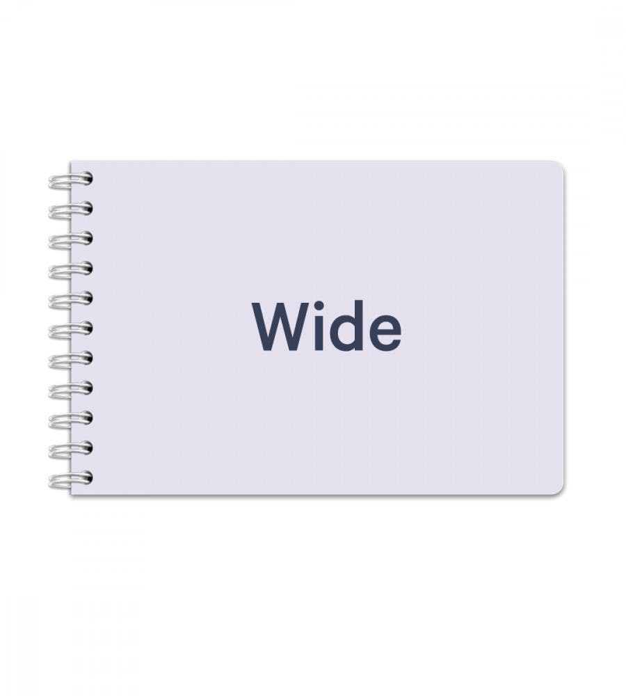Notebook  - Wide - Spiral bound