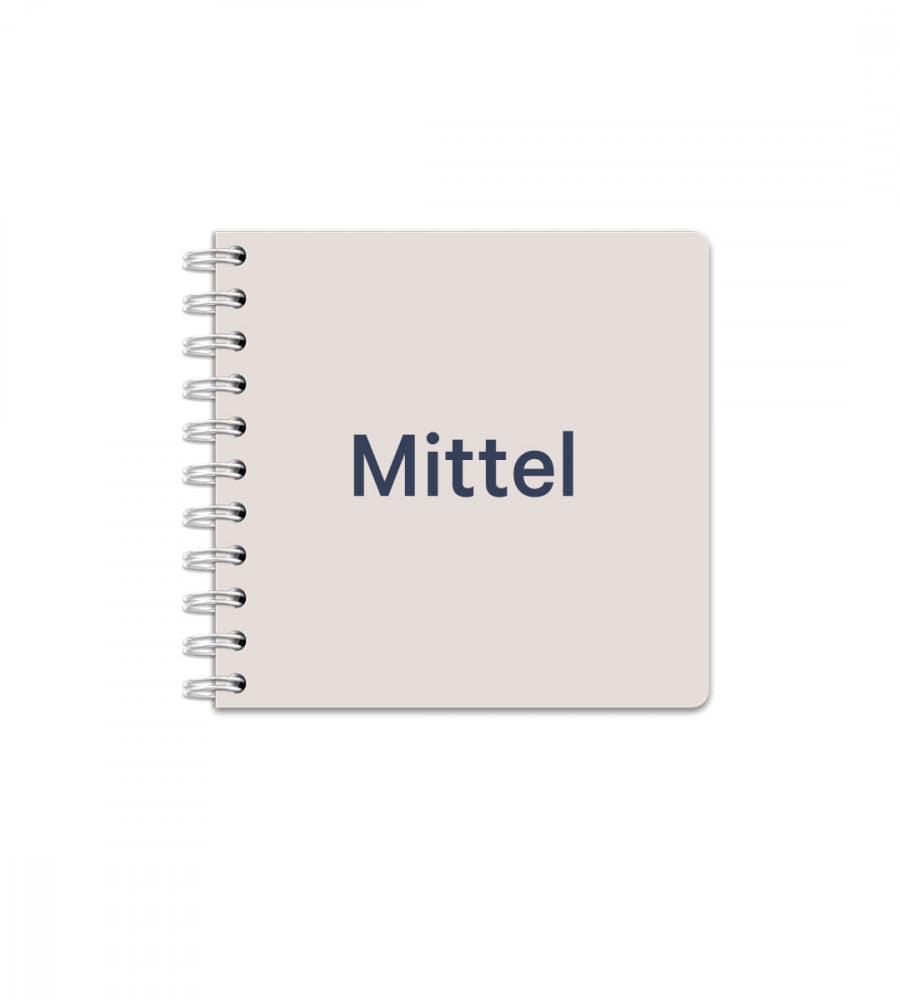 Notizbuch - Spiralbindung - Gre Mittel