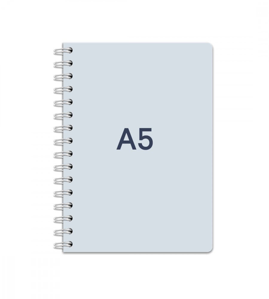 Notatbok med spiral i strrelse A5