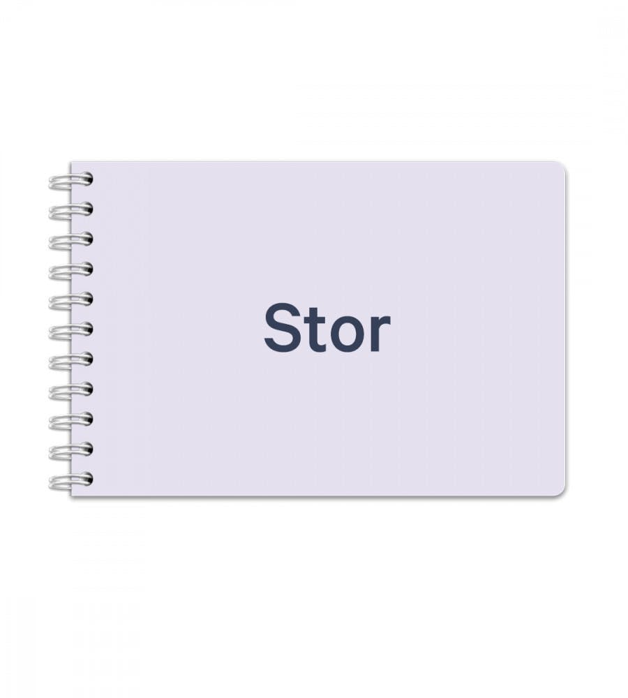 Notatbok med spiral i strrelse Stor
